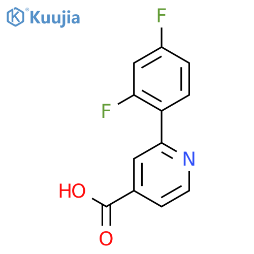 2-(2,4-Difluorophenyl)isonicotinic acid structure