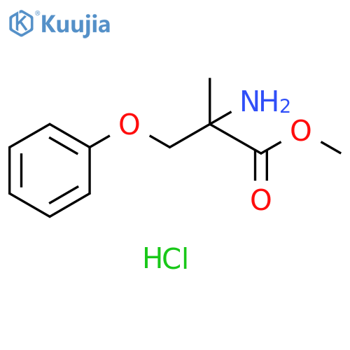 methyl 2-amino-2-methyl-3-phenoxypropanoate hydrochloride structure
