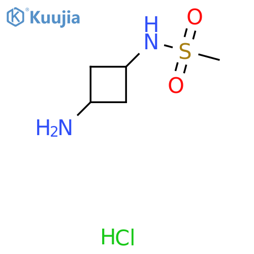 N-(3-aminocyclobutyl)methanesulfonamide hydrochloride structure