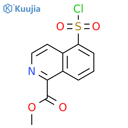 methyl 5-(chlorosulfonyl)isoquinoline-1-carboxylate structure