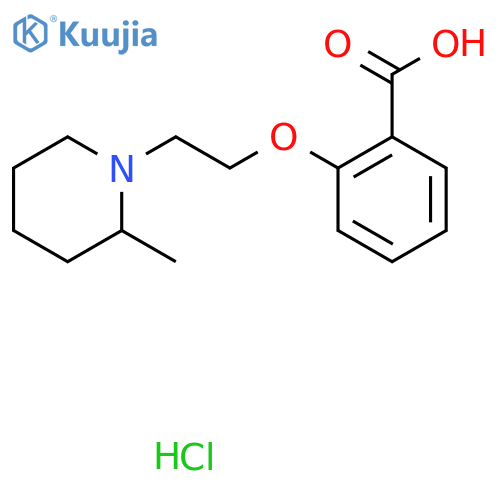2-2-(2-methylpiperidin-1-yl)ethoxybenzoic acid hydrochloride structure