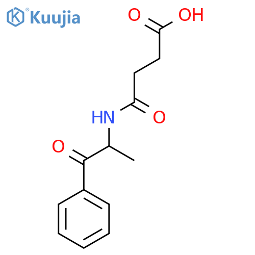 3-(1-oxo-1-phenylpropan-2-yl)carbamoylpropanoic acid structure