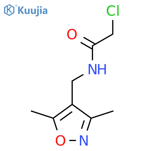 2-chloro-N-(dimethyl-1,2-oxazol-4-yl)methylacetamide structure