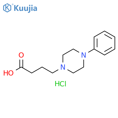 4-(4-phenylpiperazin-1-yl)butanoic acid;dihydrochloride structure