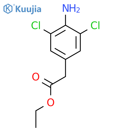 (4-Amino-3,5-dichloro-phenyl)-acetic acid ethyl ester- structure