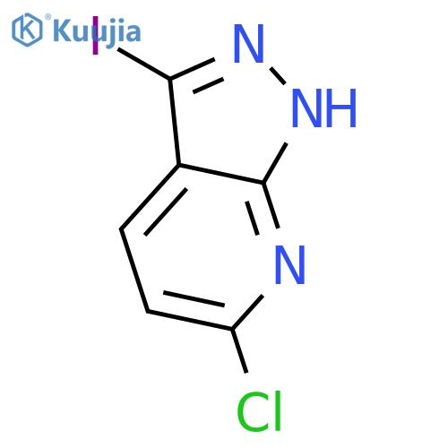 6-Chloro-3-iodo-1H-pyrazolo[3,4-b]pyridine structure