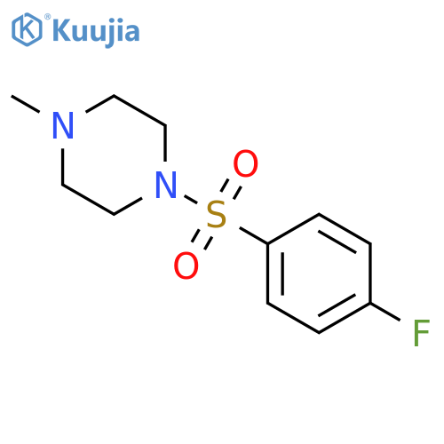 Piperazine, 1-[(4-fluorophenyl)sulfonyl]-4-methyl- structure