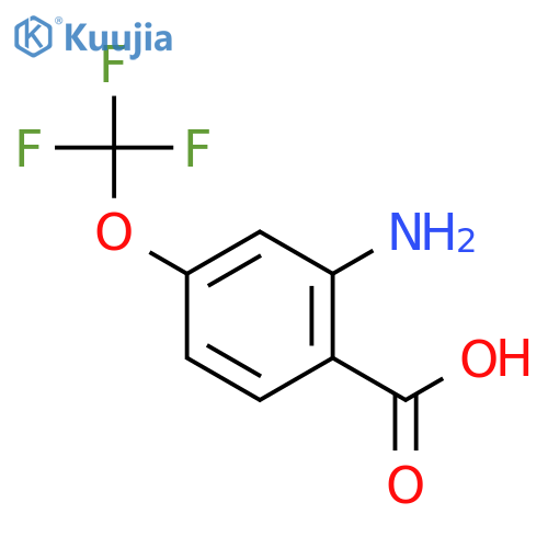 2-AMINO-4-(TRIFLUOROMETHOXY)BENZOIC ACID structure