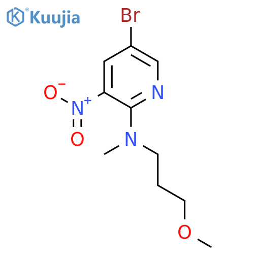 5-Bromo-N-(3-methoxypropyl)-N-methyl-3-nitropyridin-2-amine structure