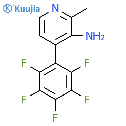 3-Amino-2-methyl-4-(perfluorophenyl)pyridine structure