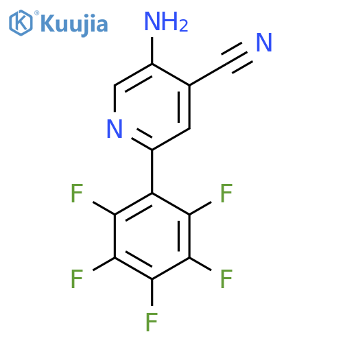 5-Amino-2-(perfluorophenyl)isonicotinonitrile structure