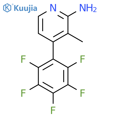 2-Amino-3-methyl-4-(perfluorophenyl)pyridine structure