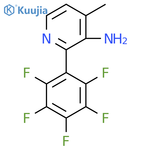 3-Amino-4-methyl-2-(perfluorophenyl)pyridine structure