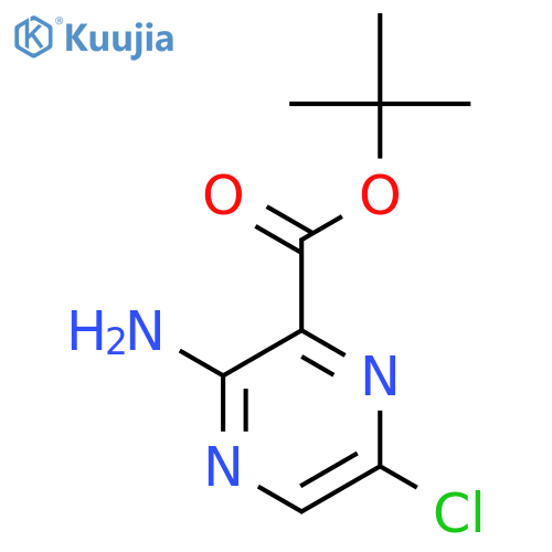 tert-butyl 3-amino-6-chloropyrazine-2-carboxylate structure