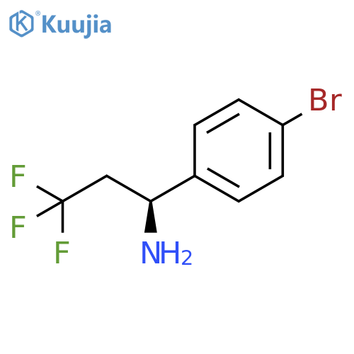 (1S)-1-(4-bromophenyl)-3,3,3-trifluoropropan-1-amine structure