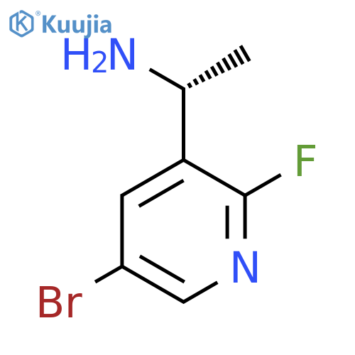 (1R)-1-(5-bromo-2-fluoropyridin-3-yl)ethan-1-amine structure