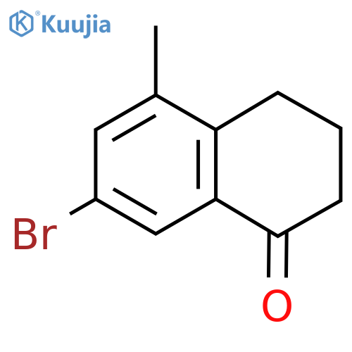 7-Bromo-5-methyl-3,4-dihydro-2H-naphthalen-1-one structure