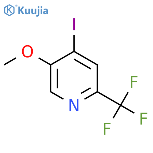 4-Iodo-5-methoxy-2-(trifluoromethyl)pyridine structure