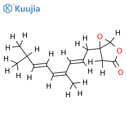 5-(4',8'-dimethylnona-2',4',6'-trienyl)-2,6-dioxabicyclohexan-3-one structure