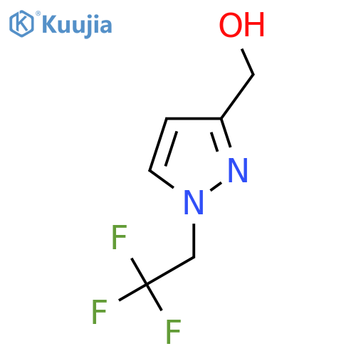 1-(2,2,2-trifluoroethyl)-1H-pyrazol-3-ylmethanol structure