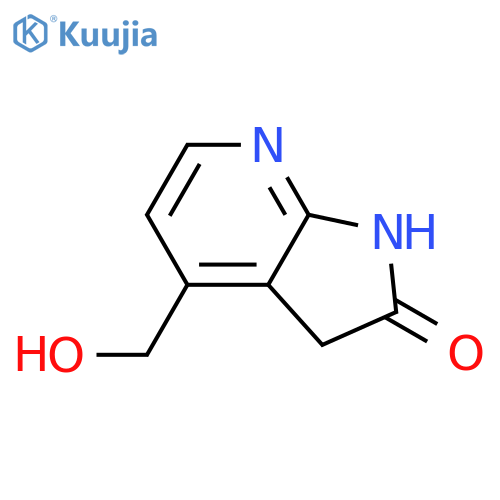 4-(hydroxymethyl)-1H,2H,3H-pyrrolo[2,3-b]pyridin-2-one structure