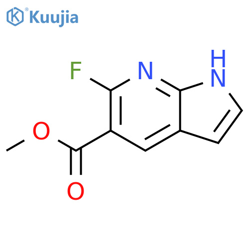 methyl 6-fluoro-1H-pyrrolo[2,3-b]pyridine-5-carboxylate structure