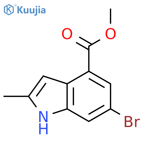 Methyl 6-Bromo-2-methyl-1H-indole-4-carboxylate structure