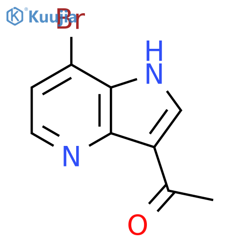 3-Acetyl-7-bromo-4-azaindole structure