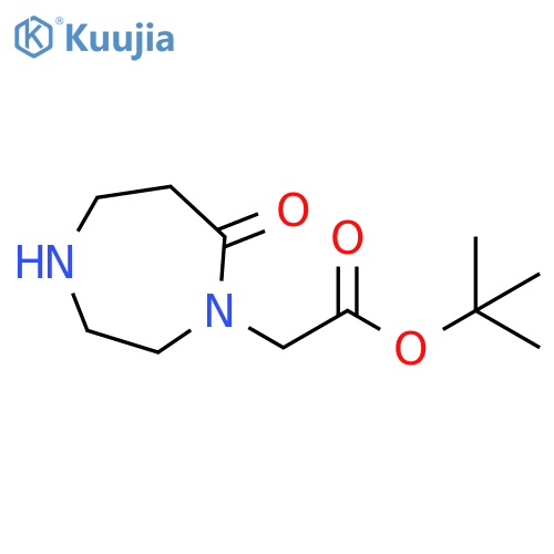 tert-butyl 2-(7-oxo-1,4-diazepan-1-yl)acetate structure