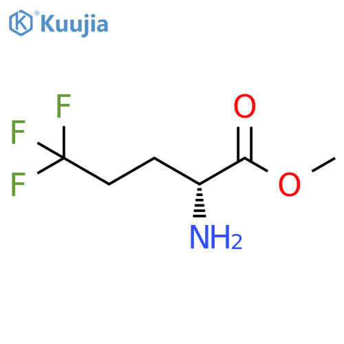 methyl (2R)-2-amino-5,5,5-trifluoropentanoate structure