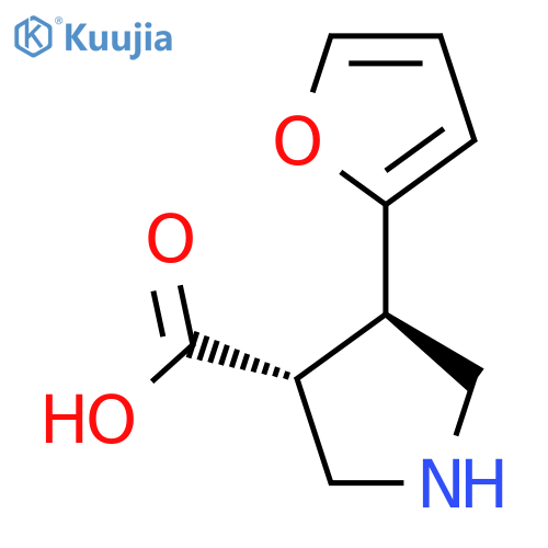 (±)-trans-4-(2-Furanyl)pyrrolidine-3-carboxylic acid structure