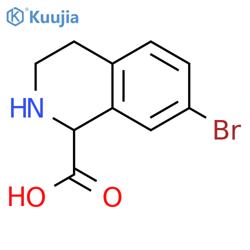7-bromo-1,2,3,4-tetrahydroisoquinoline-1-carboxylic acid structure