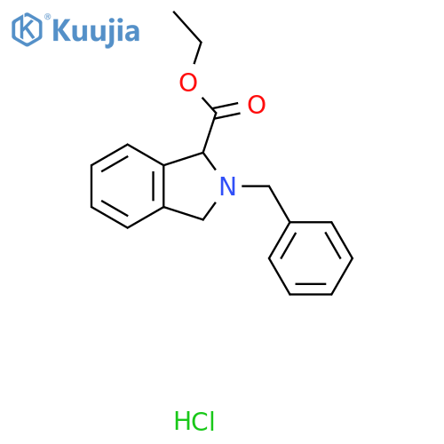 2-Benzyl-2,3-dihydro-1H-isoindole-1-carboxylic acid ethyl ester hydrochloride structure
