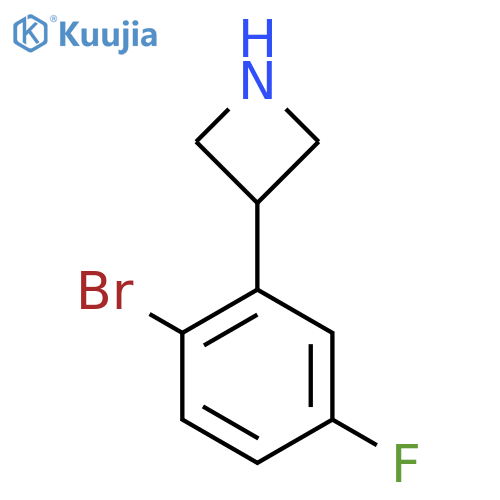 3-(2-bromo-5-fluorophenyl)azetidine structure