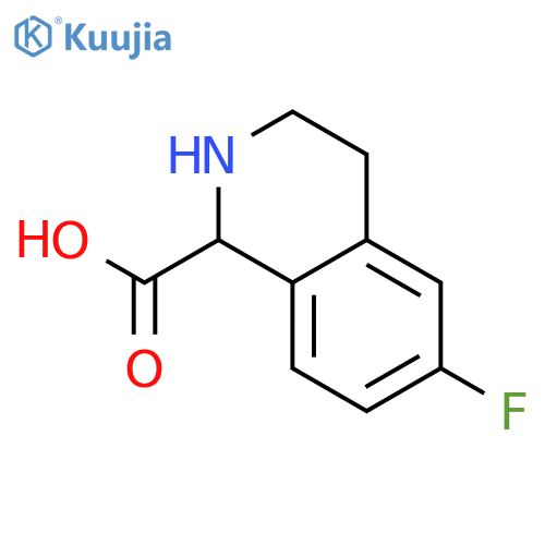 6-Fluoro-1,2,3,4-tetrahydroisoquinoline-1-carboxylic acid structure