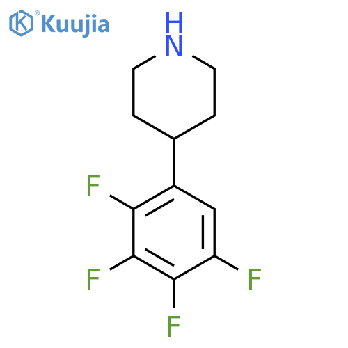 4-(2,3,4,5-tetrafluorophenyl)piperidine structure