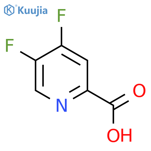 4,5-difluoropyridine-2-carboxylic acid structure