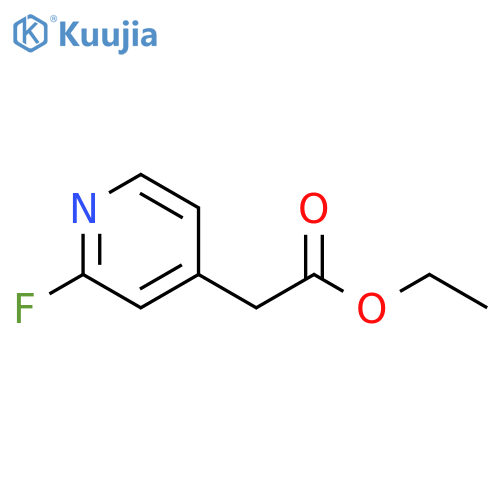 ethyl 2-(2-fluoropyridin-4-yl)acetate structure