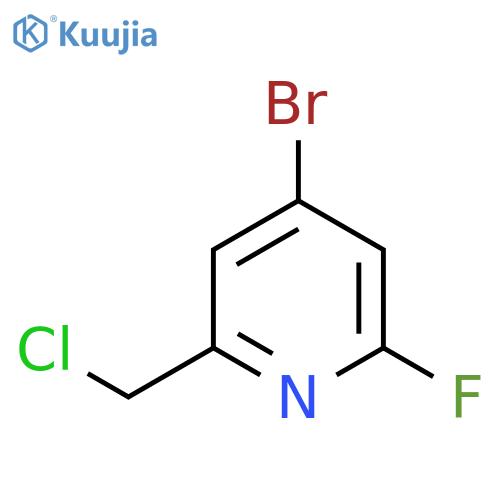 4-Bromo-2-(chloromethyl)-6-fluoropyridine structure