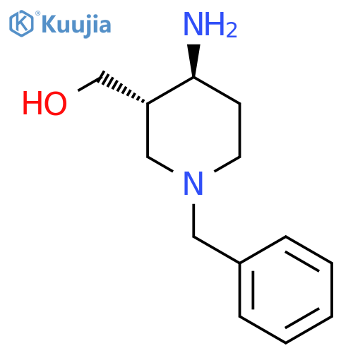 [trans-4-amino-1-benzyl-3-piperidyl]methanol structure