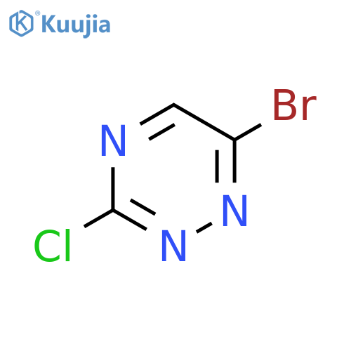 6-Bromo-3-chloro-1,2,4-triazine structure