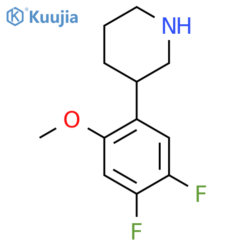 3-(4,5-Difluoro-2-methoxyphenyl)piperidine structure