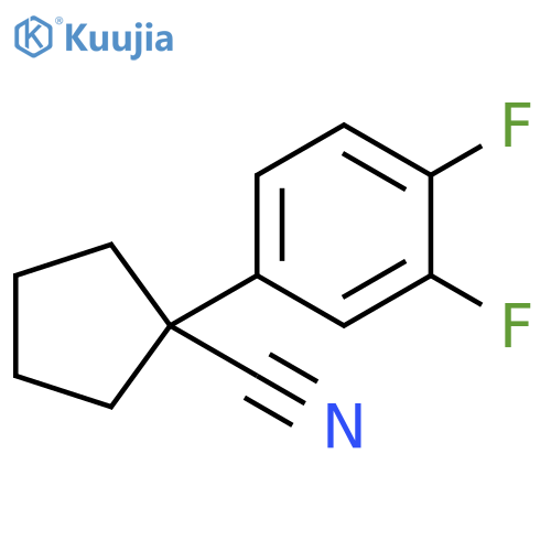 1-(3,4-Difluorophenyl)cyclopentanecarbonitrile structure
