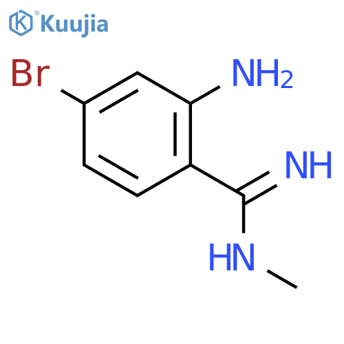 2-Amino-4-bromo-N-methylbenzimidamide structure