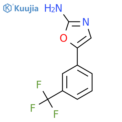 5-3-(trifluoromethyl)phenyl-1,3-oxazol-2-amine structure