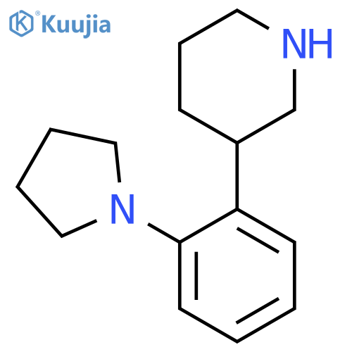 3-2-(pyrrolidin-1-yl)phenylpiperidine structure