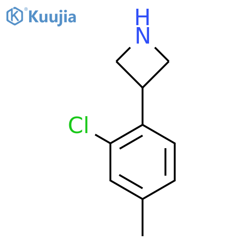 3-(2-chloro-4-methylphenyl)azetidine structure