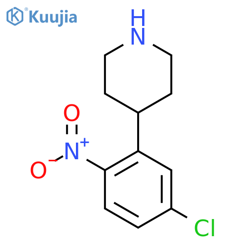 4-(5-chloro-2-nitrophenyl)piperidine structure