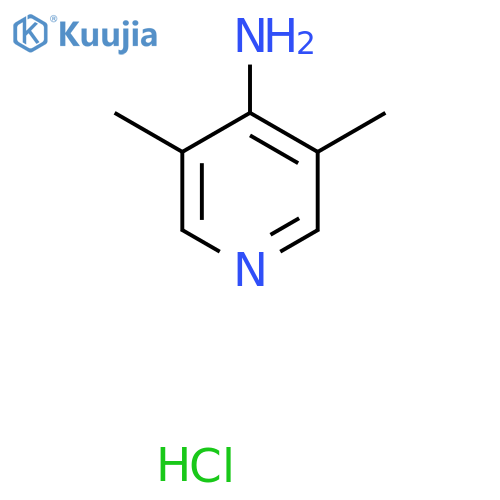 3,5-dimethylpyridin-4-amine;hydrochloride structure