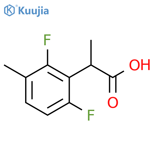 2-(2,6-difluoro-3-methylphenyl)propanoic acid structure